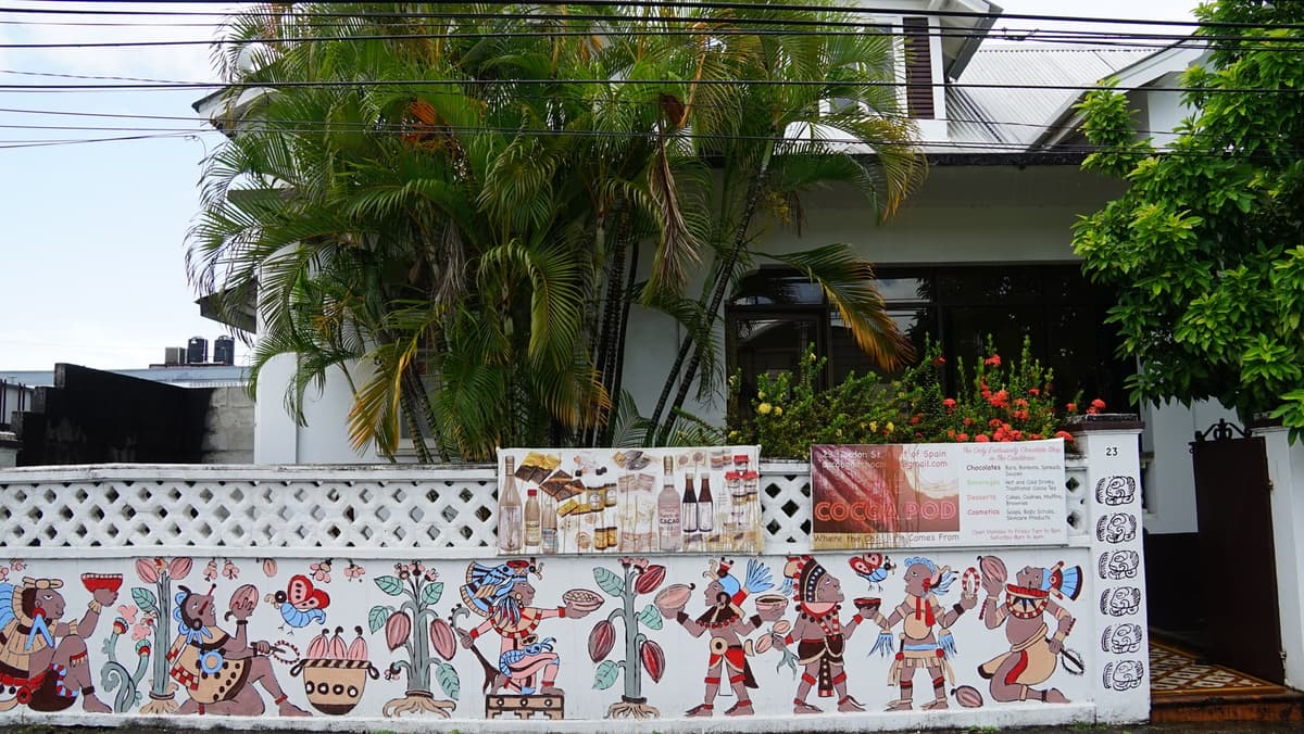 Cocoa Pod Products shop exterior, Port of Spain, Trinidad